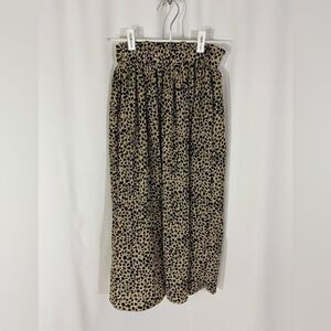 Leopard Print Midi Skirt